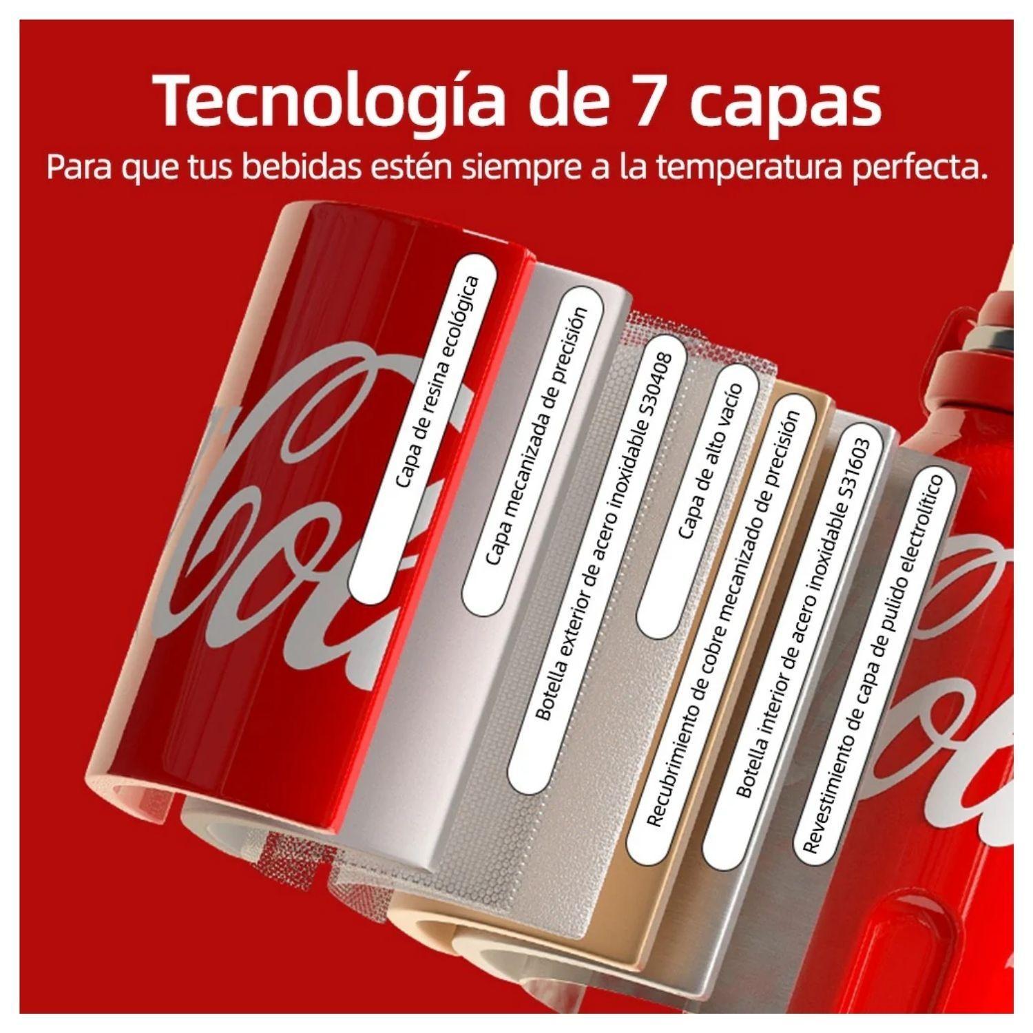 Botella Térmica GERM x Coca-Cola 1200 ml Trébol Rojo-6
