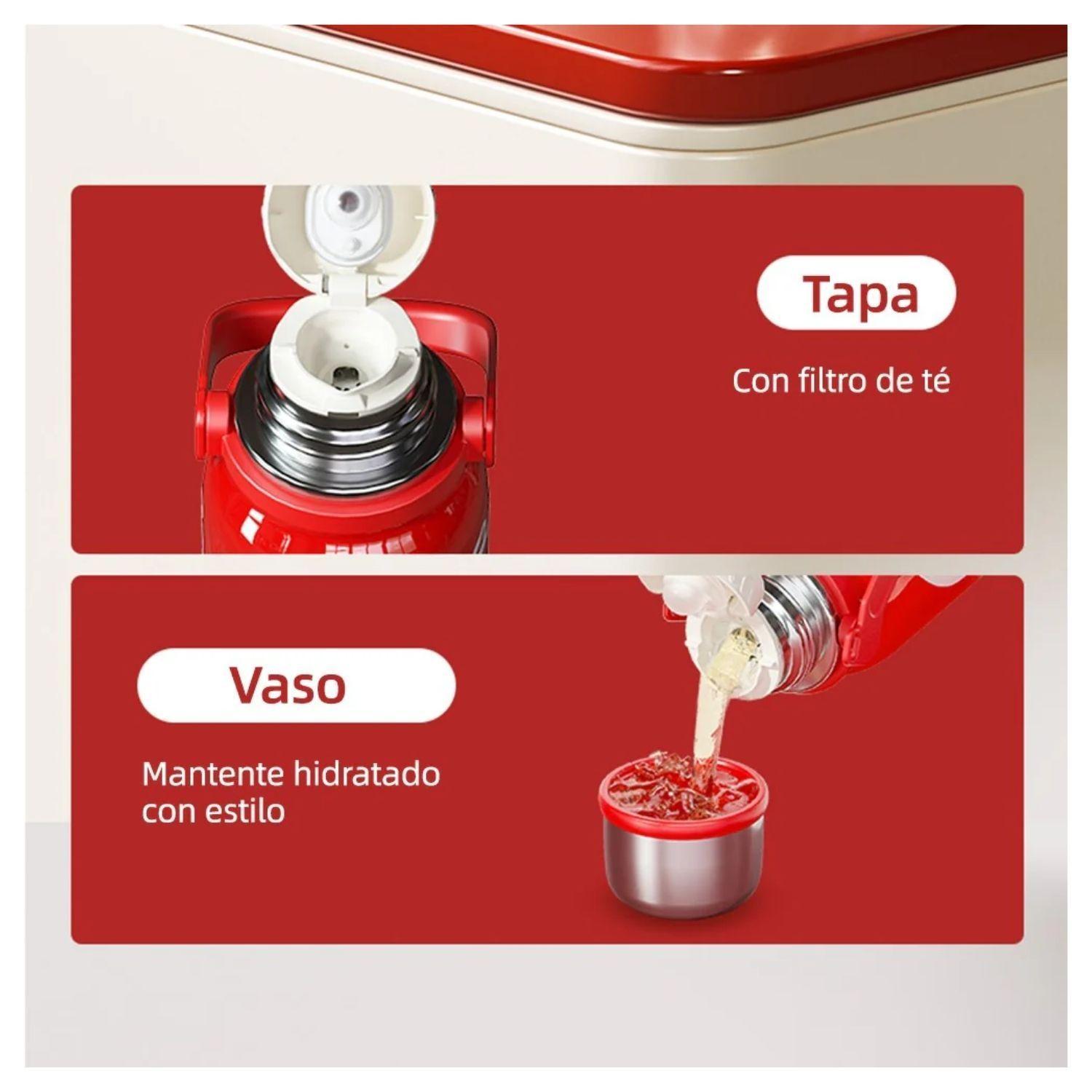 Botella Térmica GERM x Coca-Cola 1200 ml Trébol Rojo-8