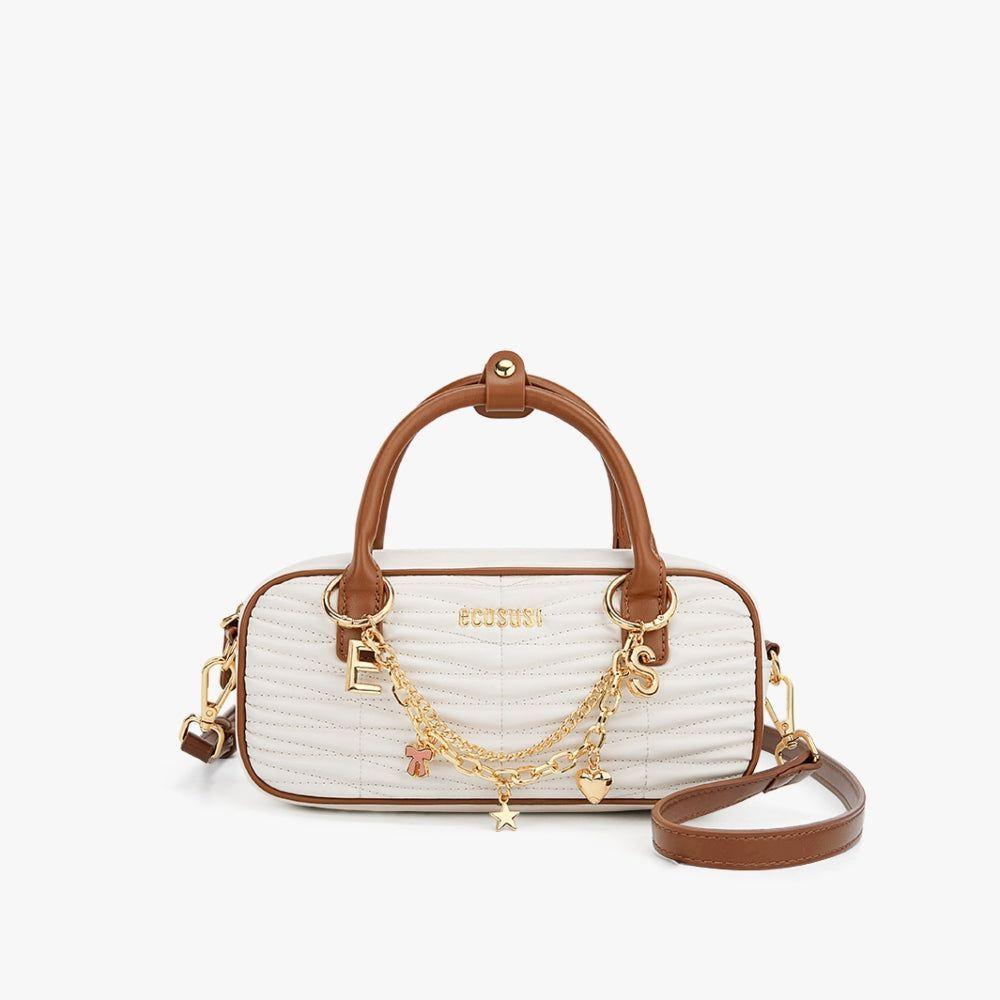 Ecosusi Cartera Acolchada Claire de 1.9L para 6,3" Beige-1