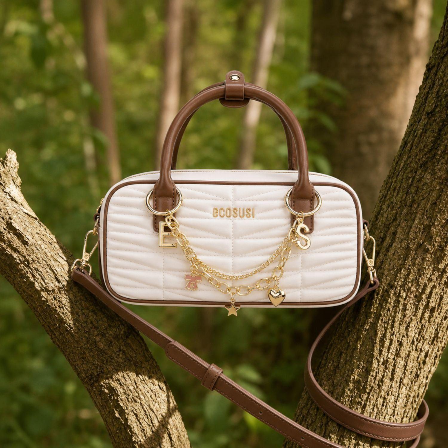 Ecosusi Cartera Acolchada Claire de 1.9L para 6,3" Beige-7