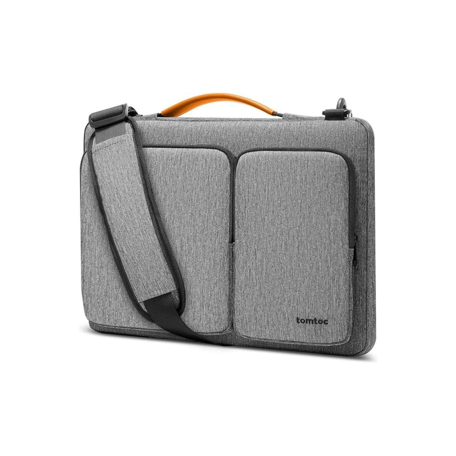 Tomtoc Bolso de Hombro Defender-A42 para MacBook Pro de 14" - Gris Oscuro-1