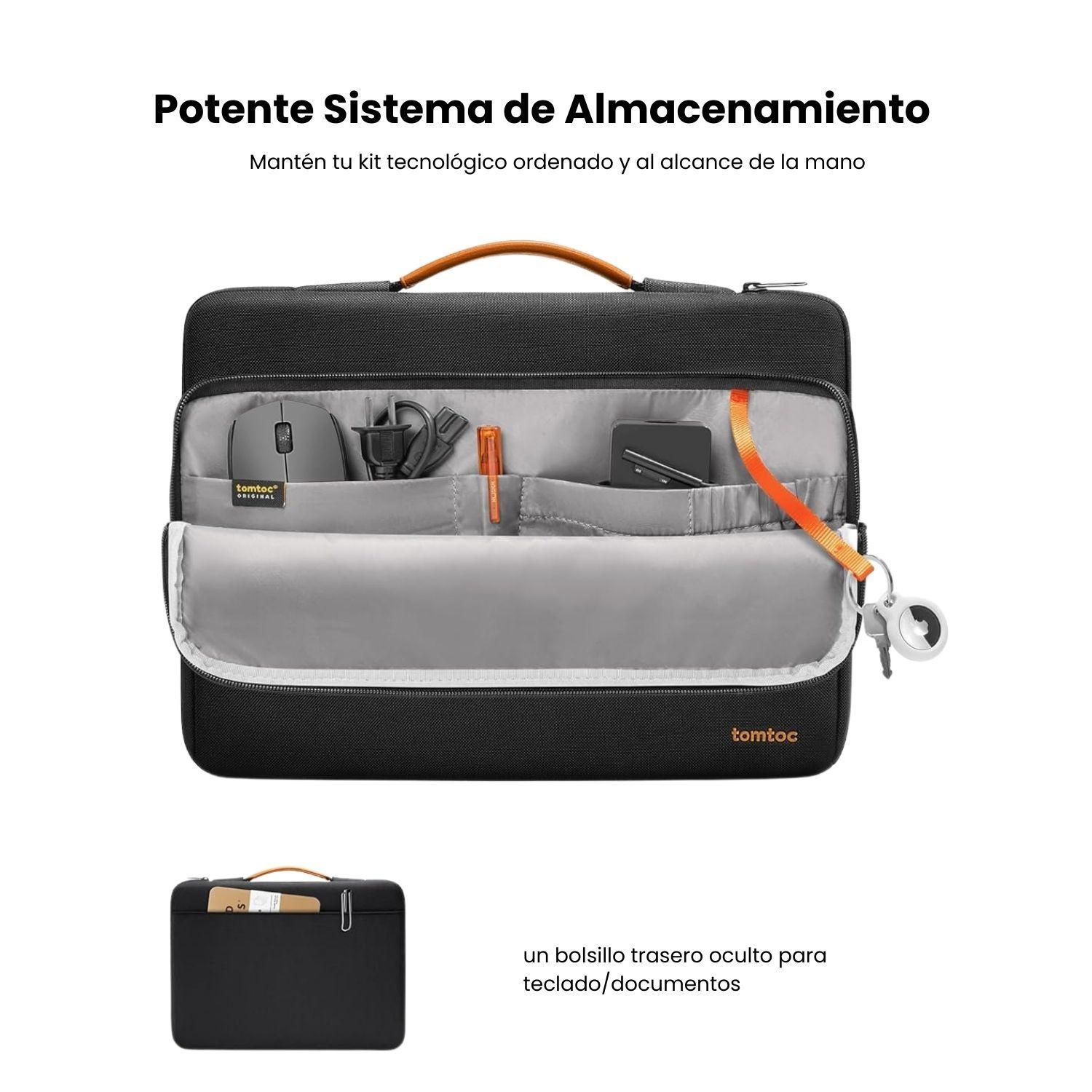 Tomtoc Maletín Defender-A14 para 13,5" a 14,4" - Negro-4