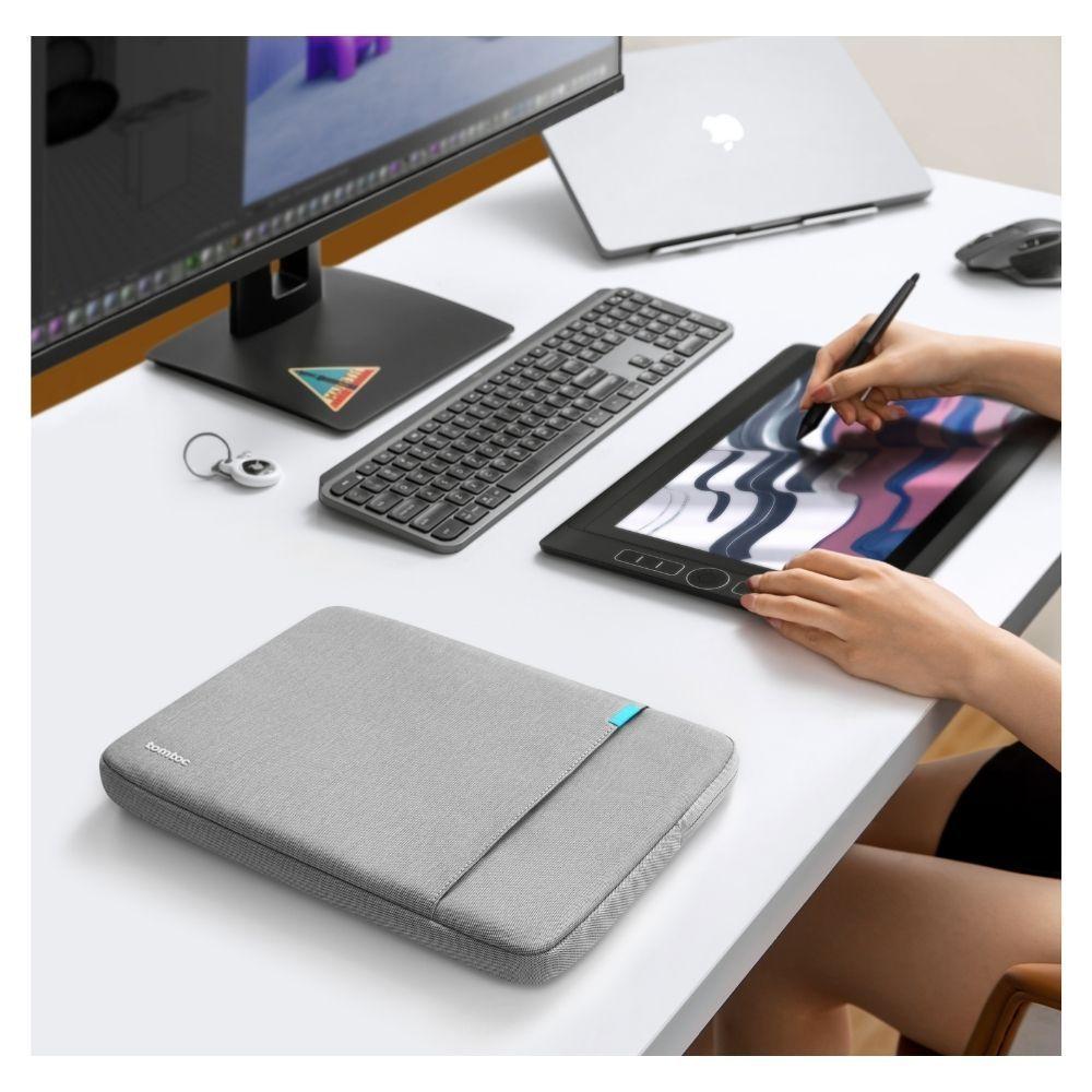 Tomtoc Funda A13 Protección 360° para laptop 13,5" - Gris-7