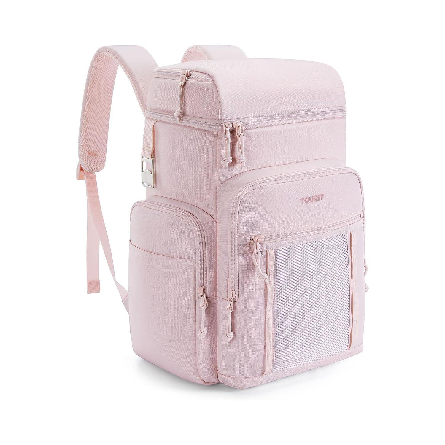 Tourit Mochila Térmica Outdoor 30 latas 28L Impermeable Rosado-0