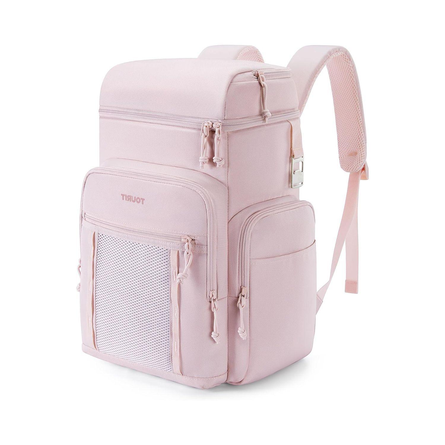 Tourit Mochila Térmica Outdoor 30 latas 28L Impermeable Rosado-1