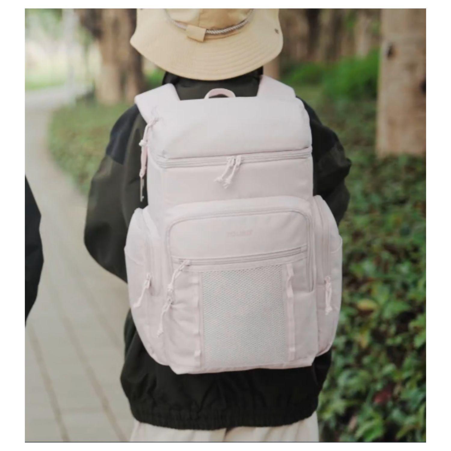 Tourit Mochila Térmica Outdoor 30 latas 28L Impermeable Rosado-4