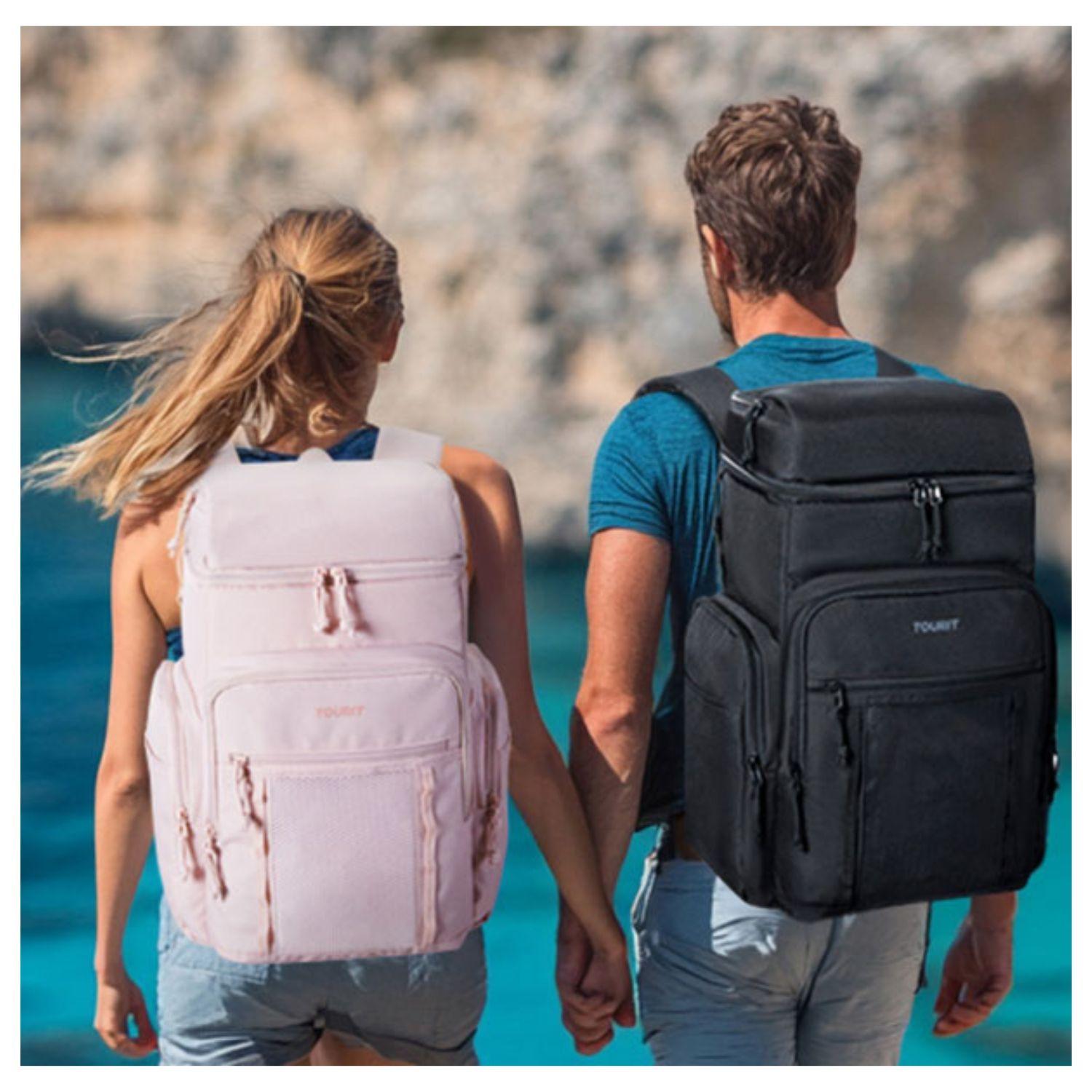 Tourit Mochila Térmica Outdoor 30 latas 28L Impermeable Rosado-6