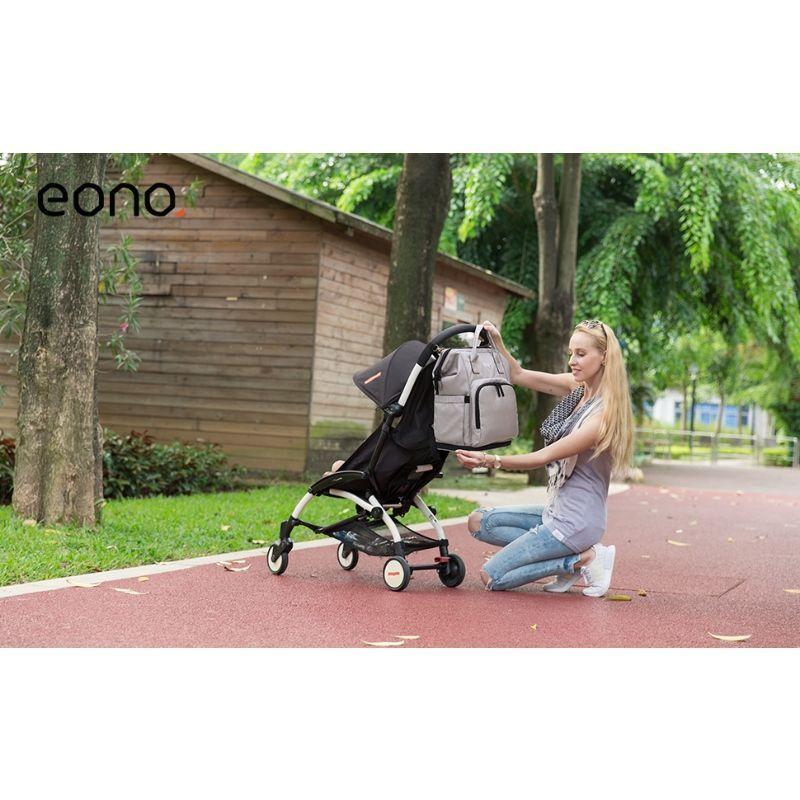 Mochila Pañalera Bebé Bolso Maternal Grande 20L - Gris-7