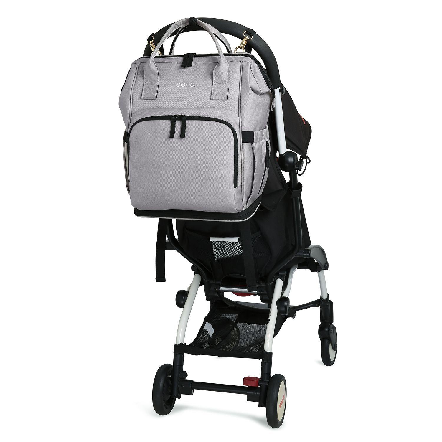 Mochila Pañalera Bebé Bolso Maternal Grande 20L - Gris-6