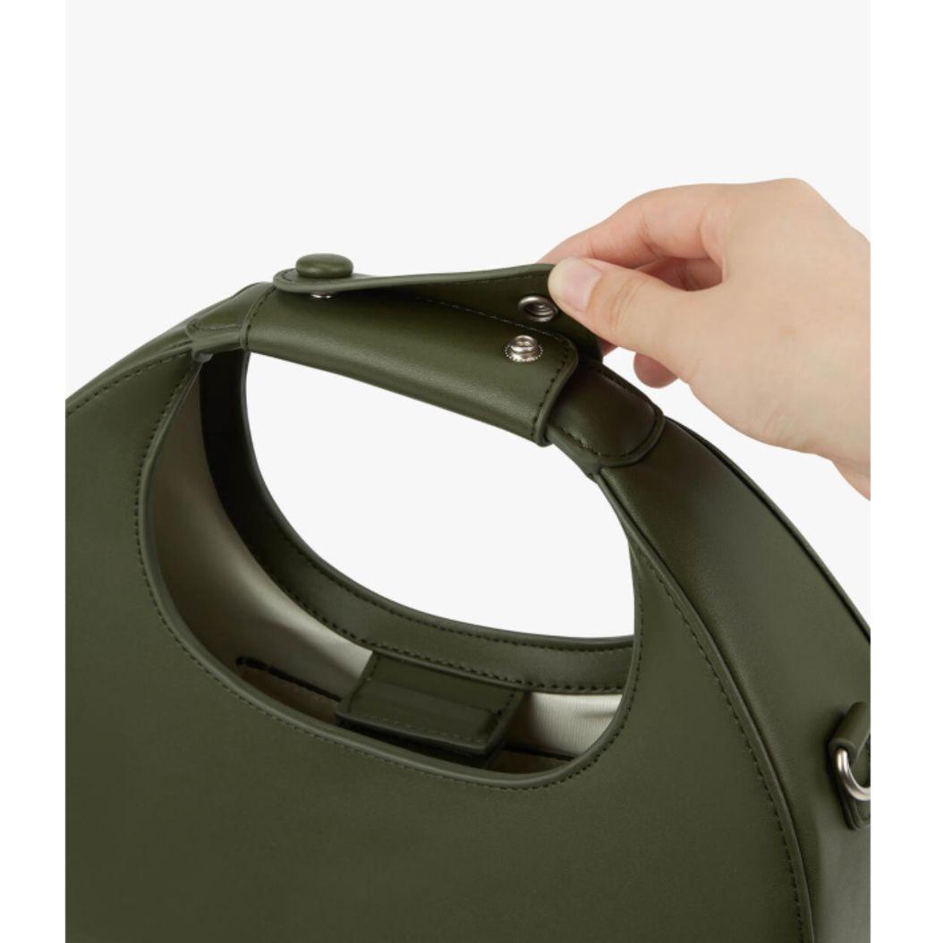 Ecosusi Cartera y Bandolera SELENE - Verde Olivo-4