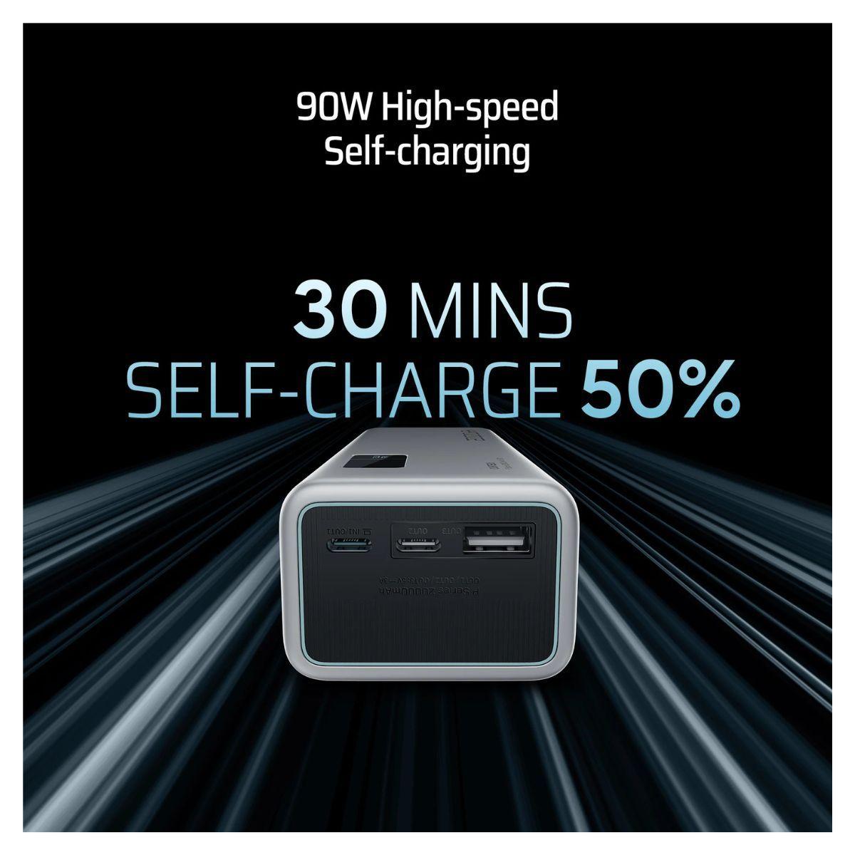 Cuktech Power Bank P Series 150W 20000 mAh Plateado-7