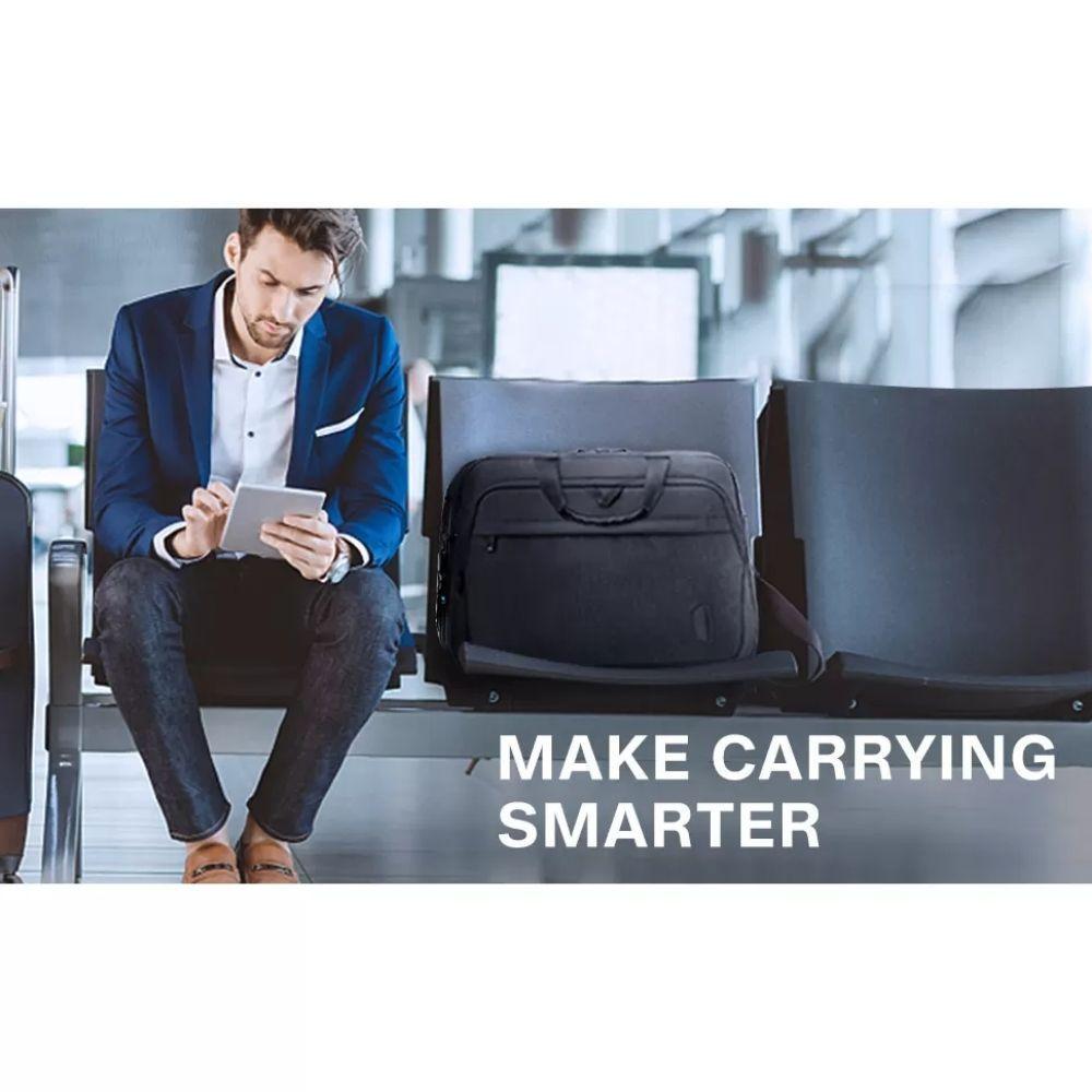 Bagsmart - Maletín expandible para notebook de 17,3"- Negro-6