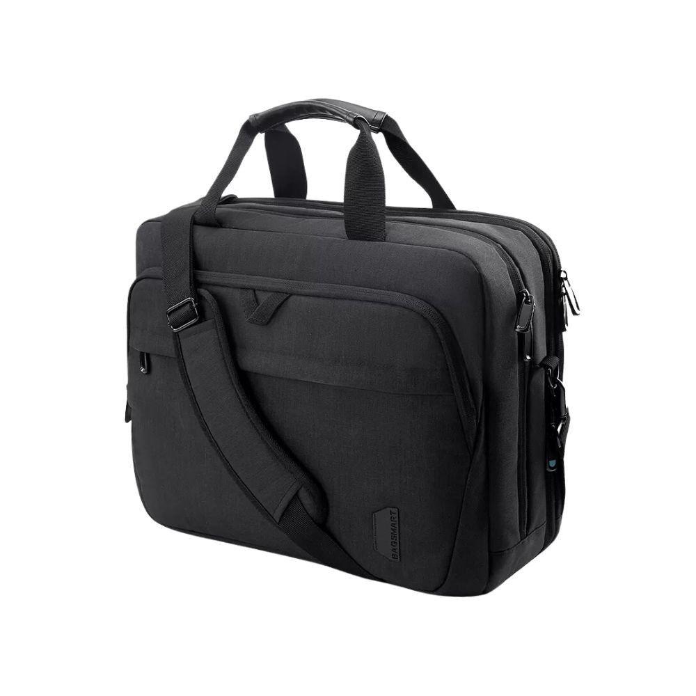Bagsmart - Maletín expandible para notebook de 17,3"- Negro-0