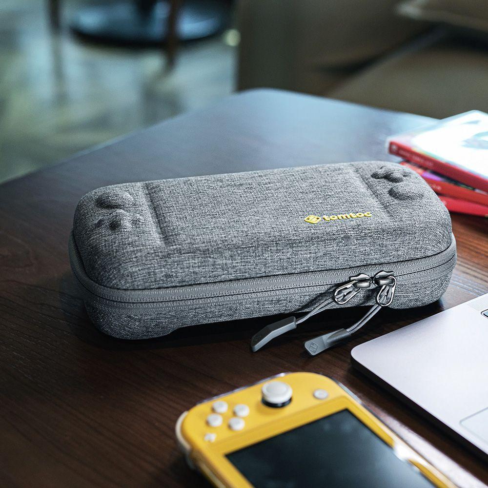 Tomtoc Estuche de viaje para Nintendo Switch Lite - Gris-4