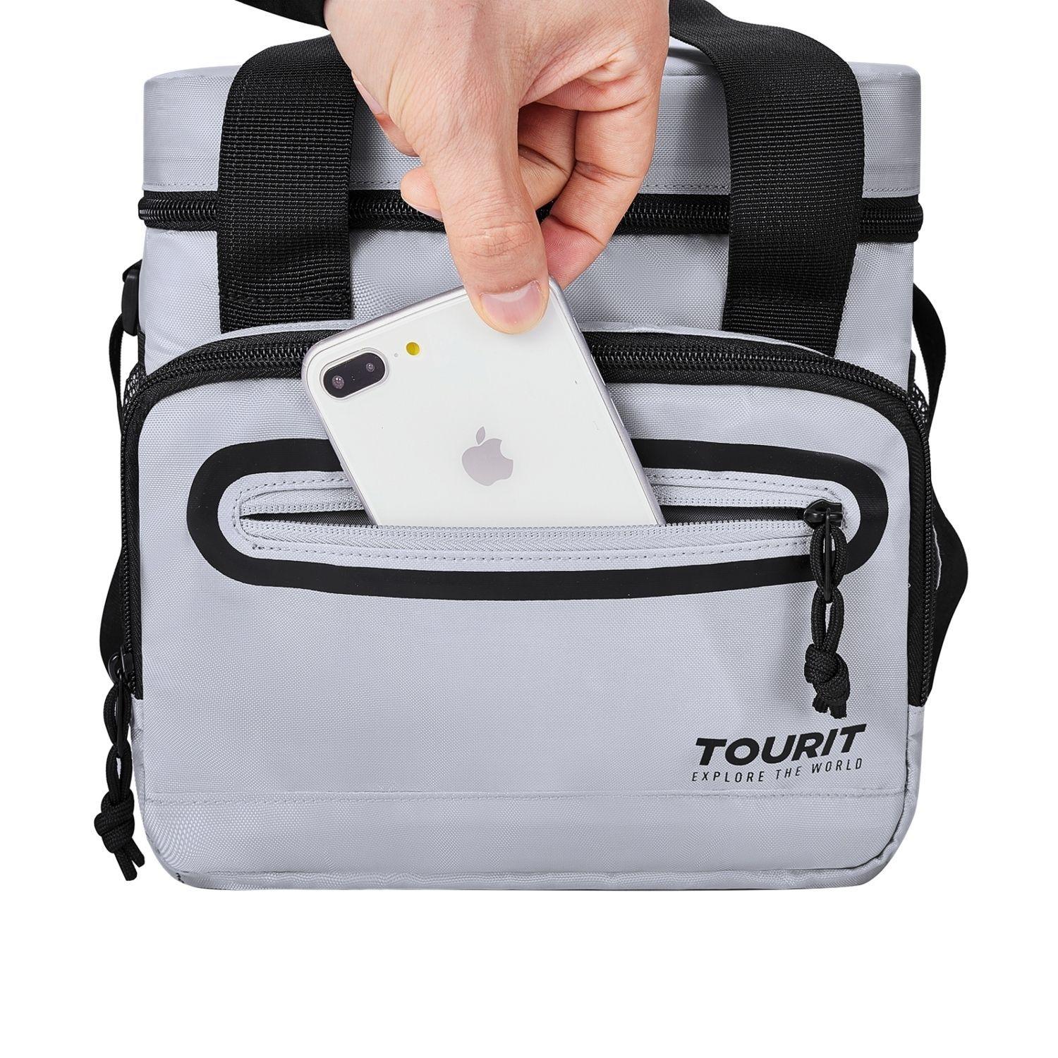 Tourit Lonchera Térmica Work 20 latas 14L Impermeable Gris-3