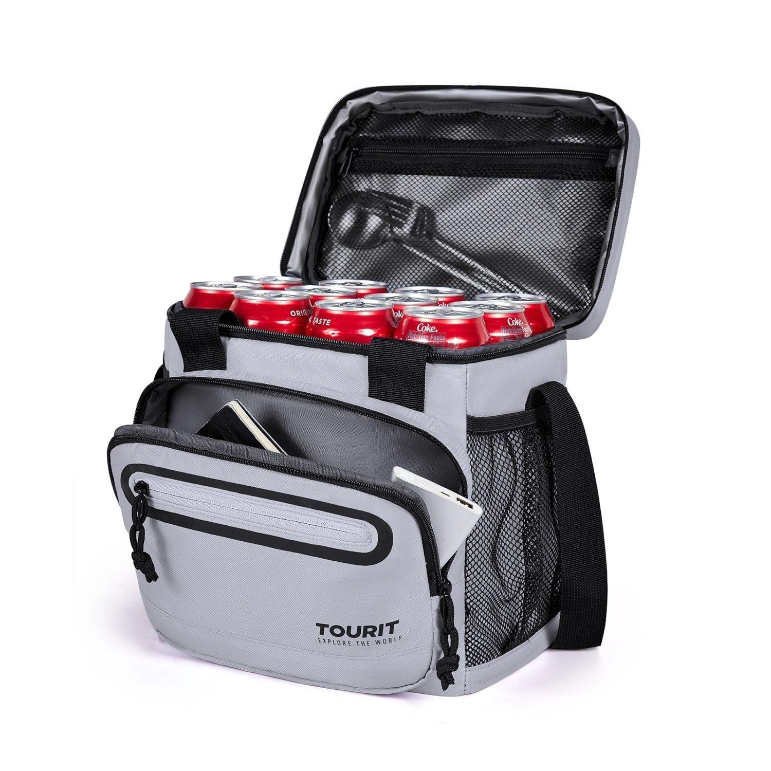Tourit Lonchera Térmica Work 20 latas 14L Impermeable Gris-7