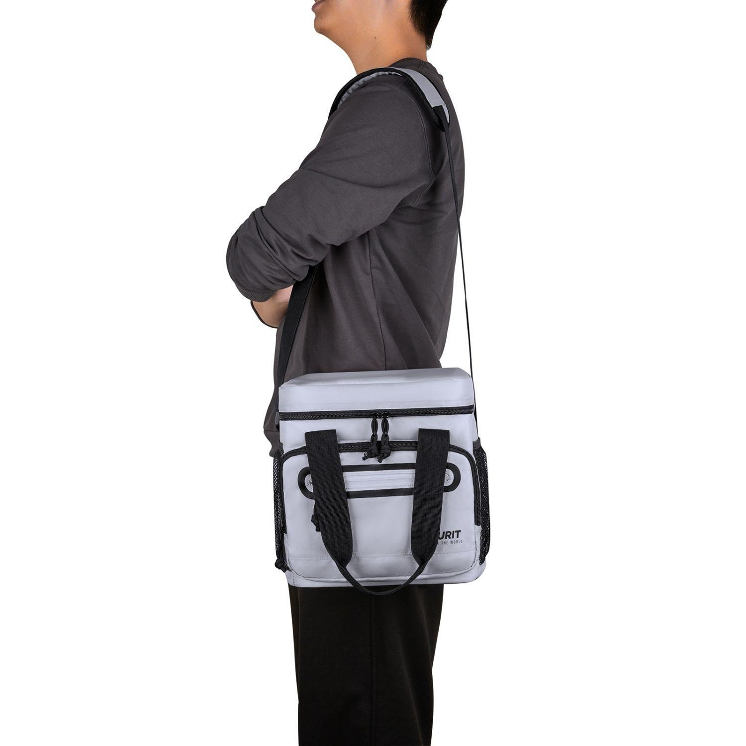 Tourit Lonchera Térmica Work 20 latas 14L Impermeable Gris-9