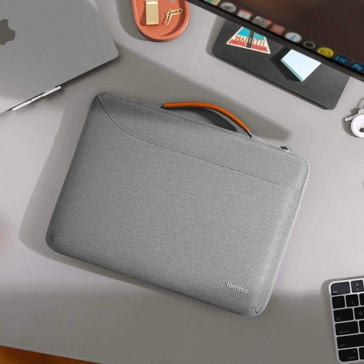 Tomtoc Maletín Defender-A22 para MacBook Neo / Air / Pro 13" Gris-6
