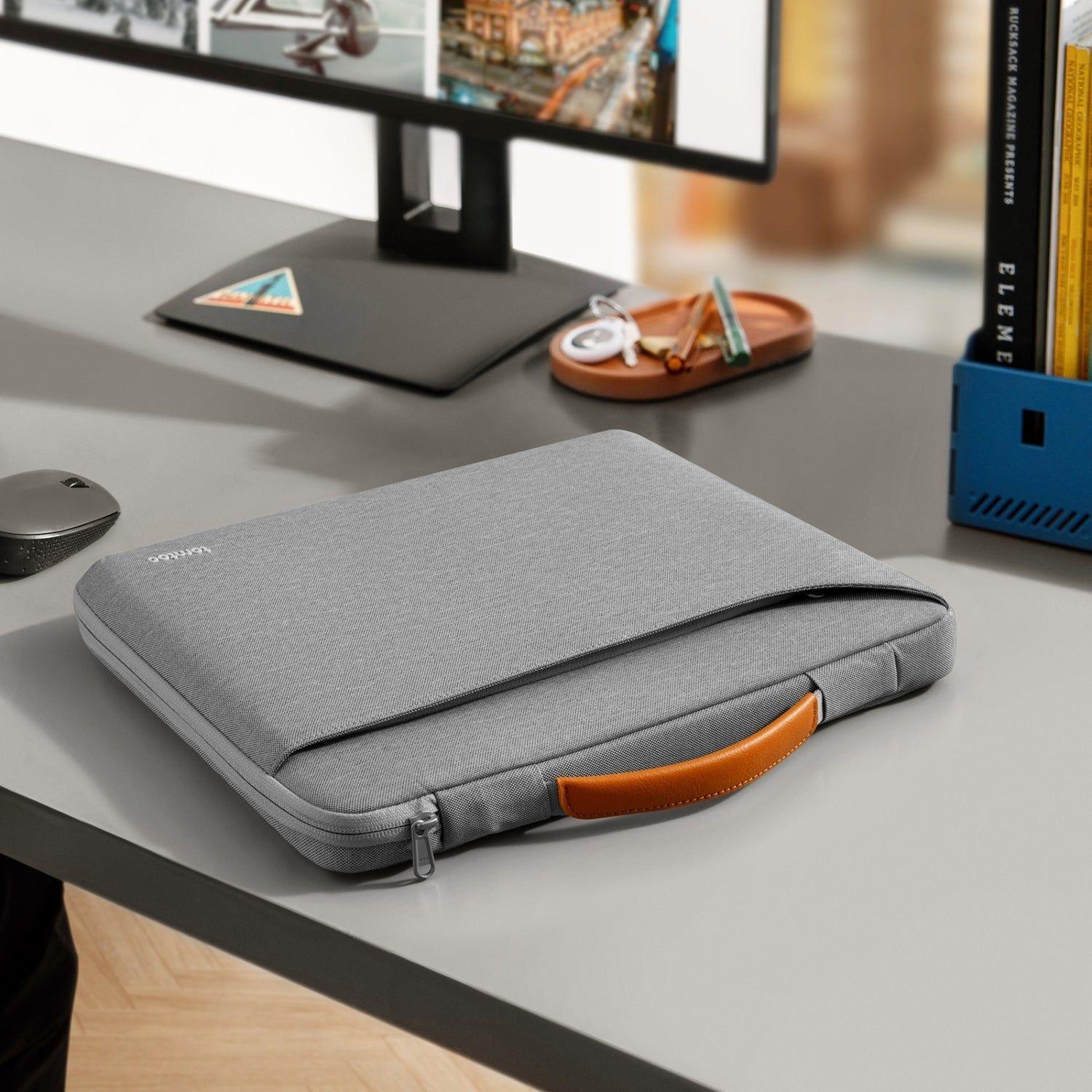 Tomtoc Maletín Defender-A22 para MacBook Neo / Air / Pro 13" Gris-9