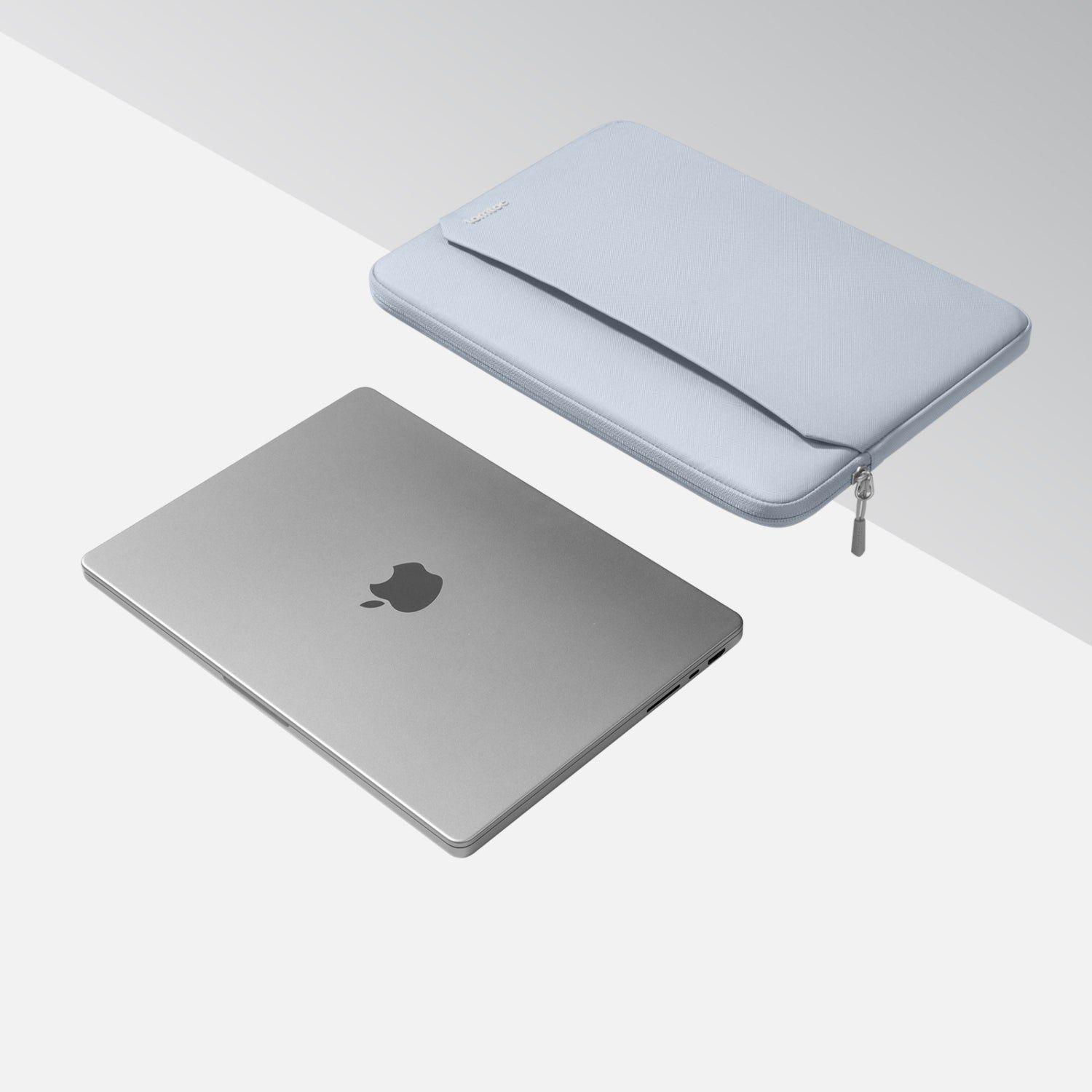 Tomtoc Funda Light-A18 para MacBook Neo/ Air / Pro 13" Azul Niebla-3