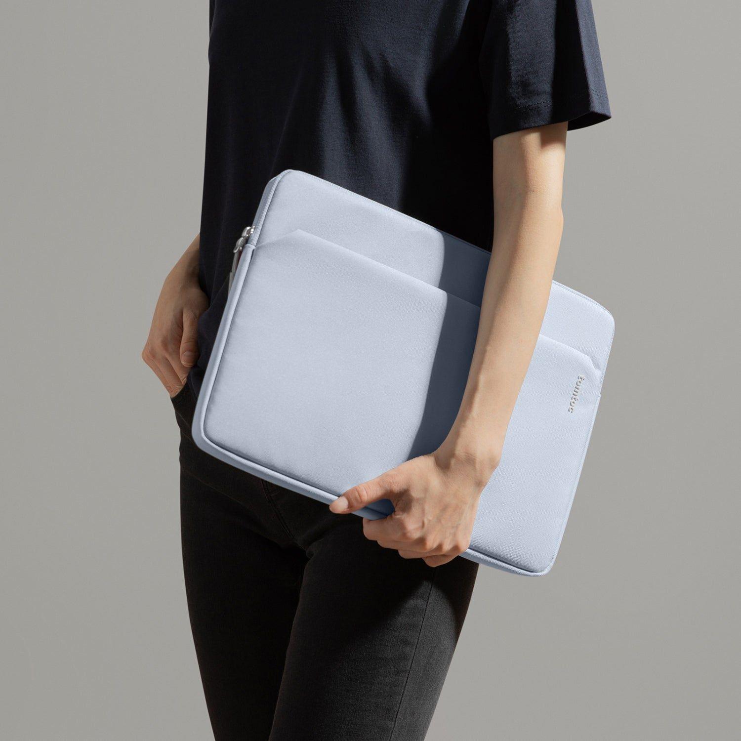 Tomtoc Funda Light-A18 para MacBook Neo/ Air / Pro 13" Azul Niebla-8