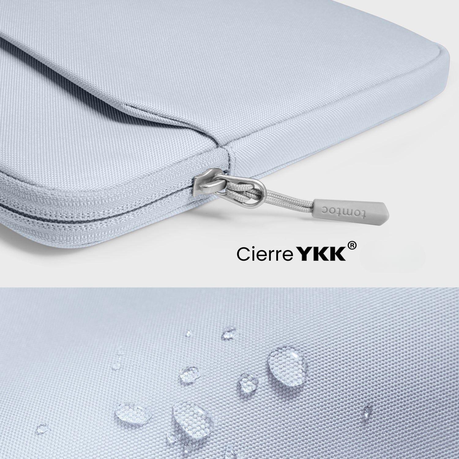 Tomtoc Funda Light-A18 para MacBook Neo/ Air / Pro 13" Azul Niebla-9