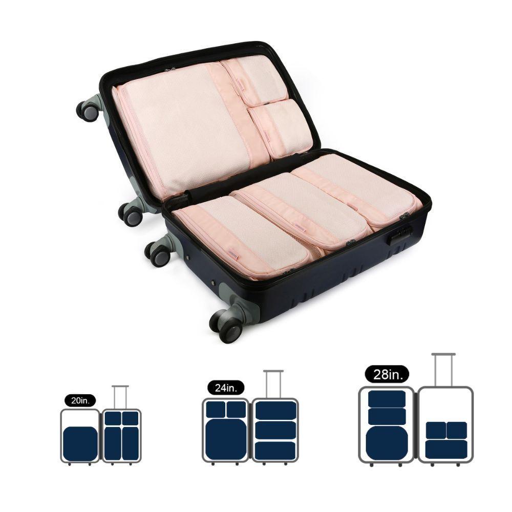 Bagsmart kit de cubos para embalaje 7 piezas - Rosado-5