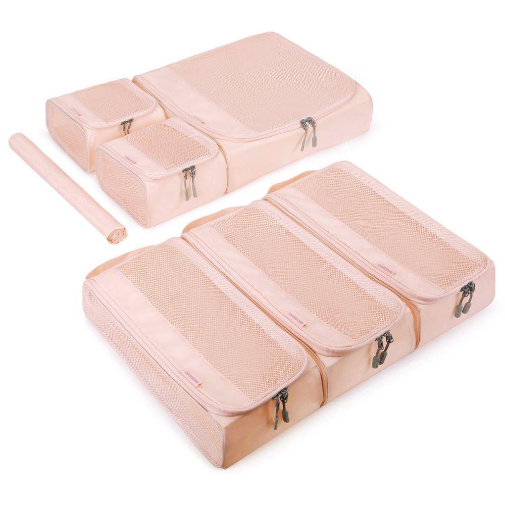 Bagsmart kit de cubos para embalaje 7 piezas - Rosado-0