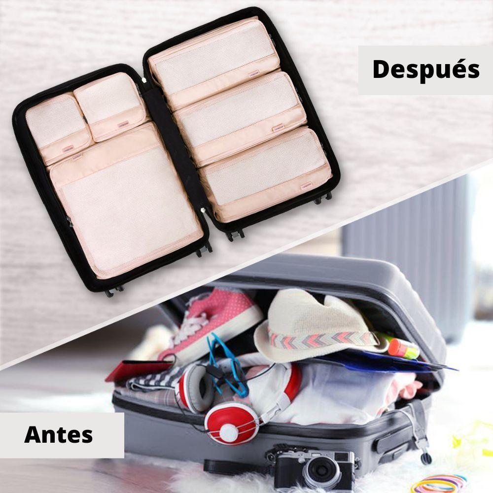 Bagsmart kit de cubos para embalaje 7 piezas - Rosado-6