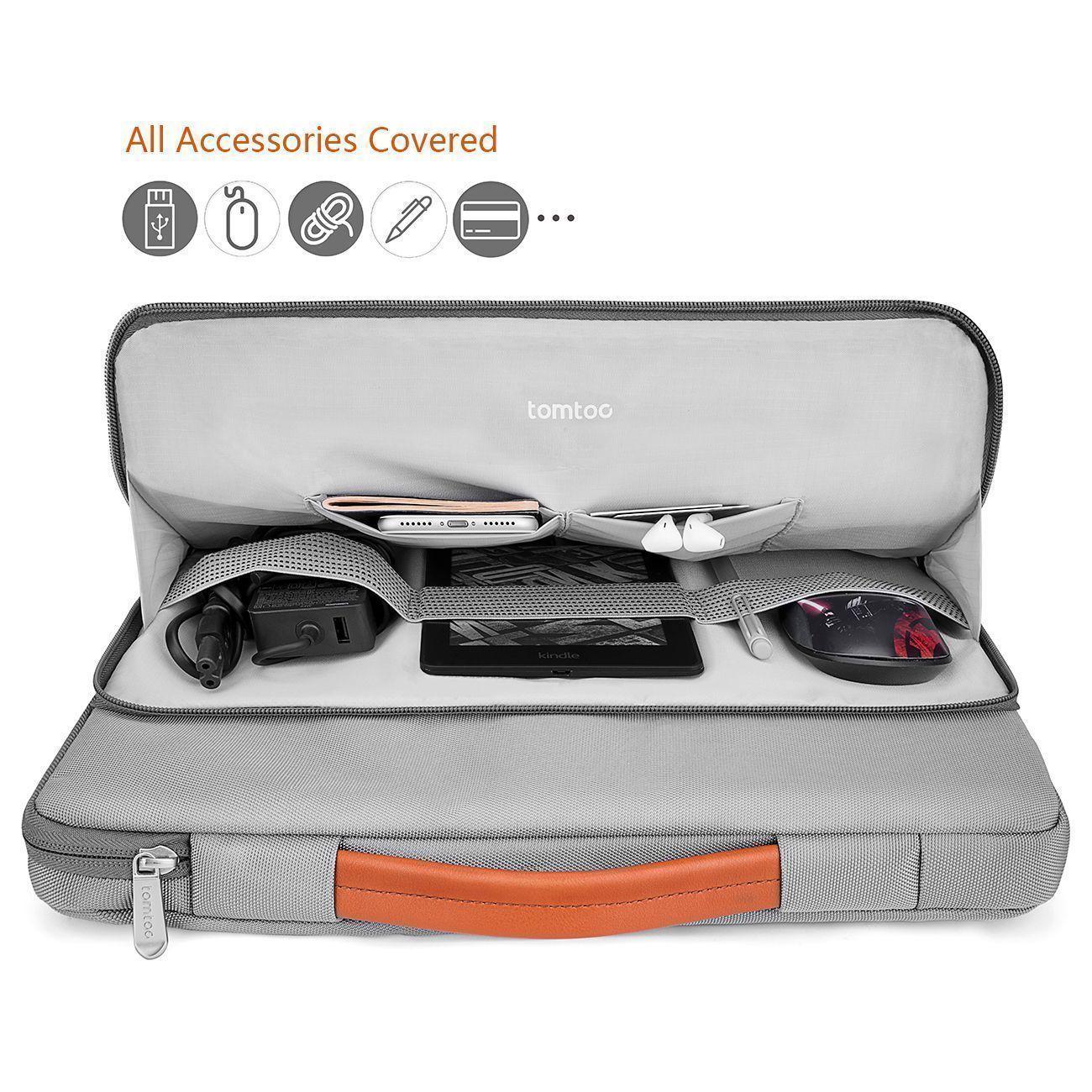 Tomtoc-funda A14 Para 14''Notebook/Macbook- Gris-2