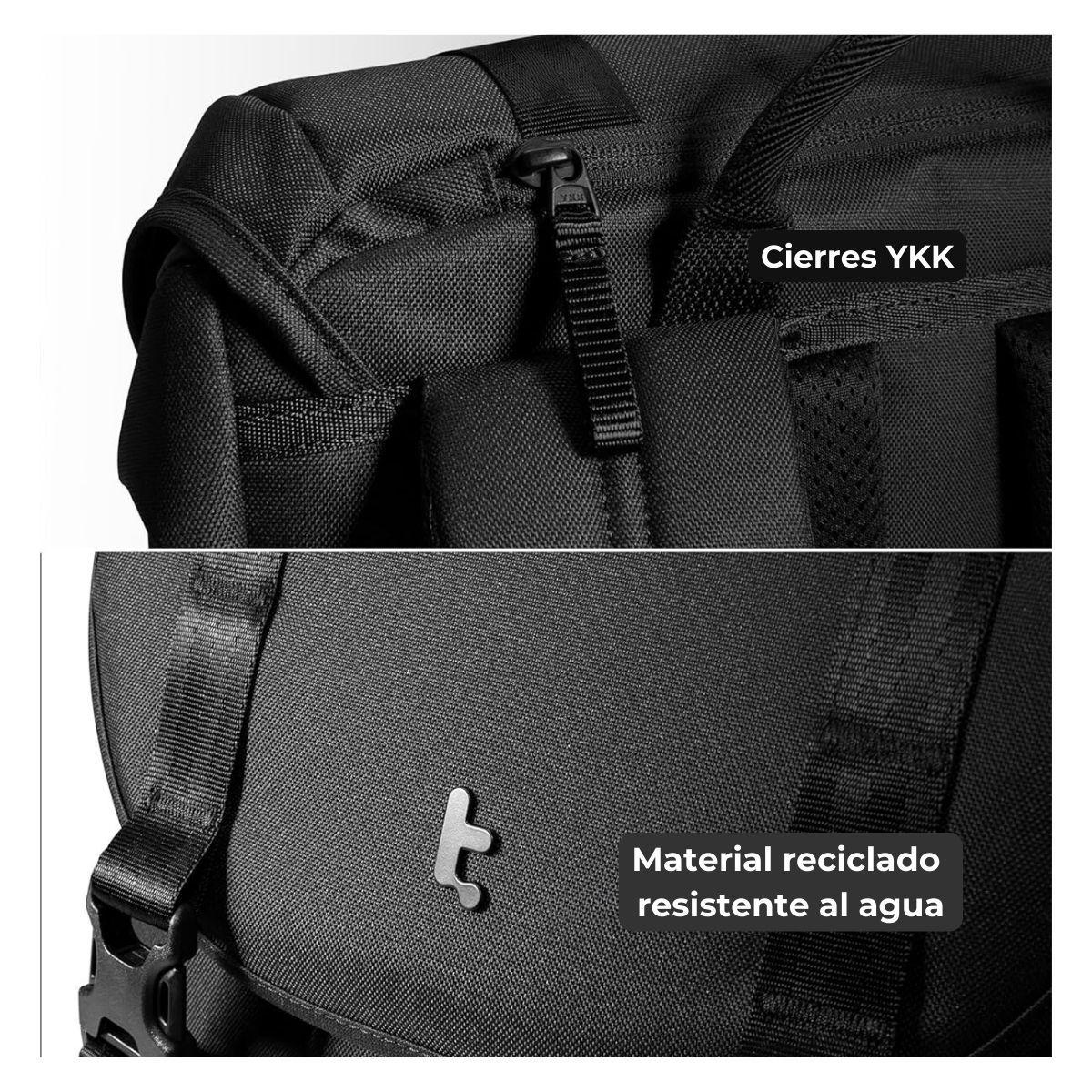 Tomtoc Mochila VintPack-TA1 22L para Notebook hasta 15.6" - Negro Oscuro-7