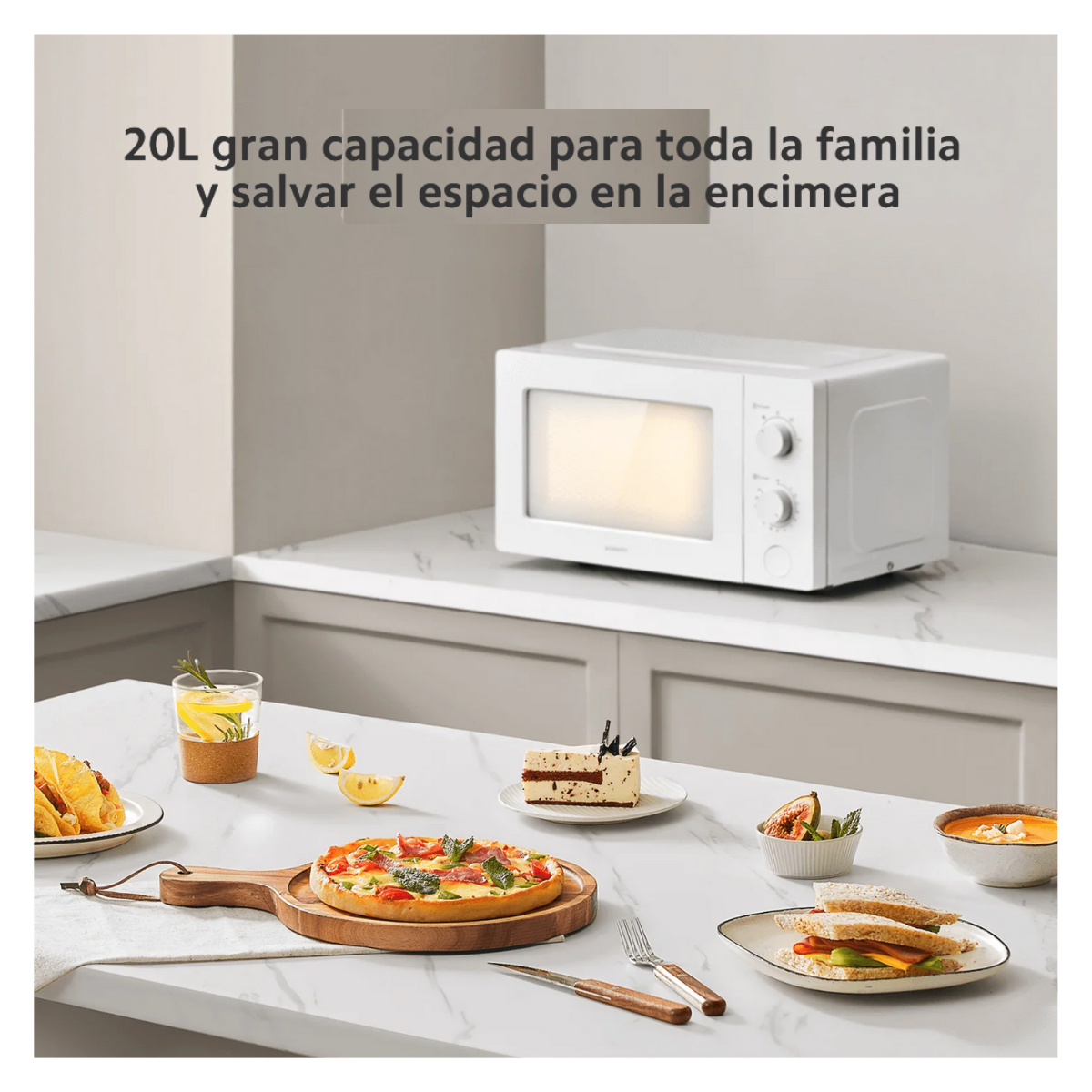 Xiaomi Horno Microondas 20L 700W Blanco -5
