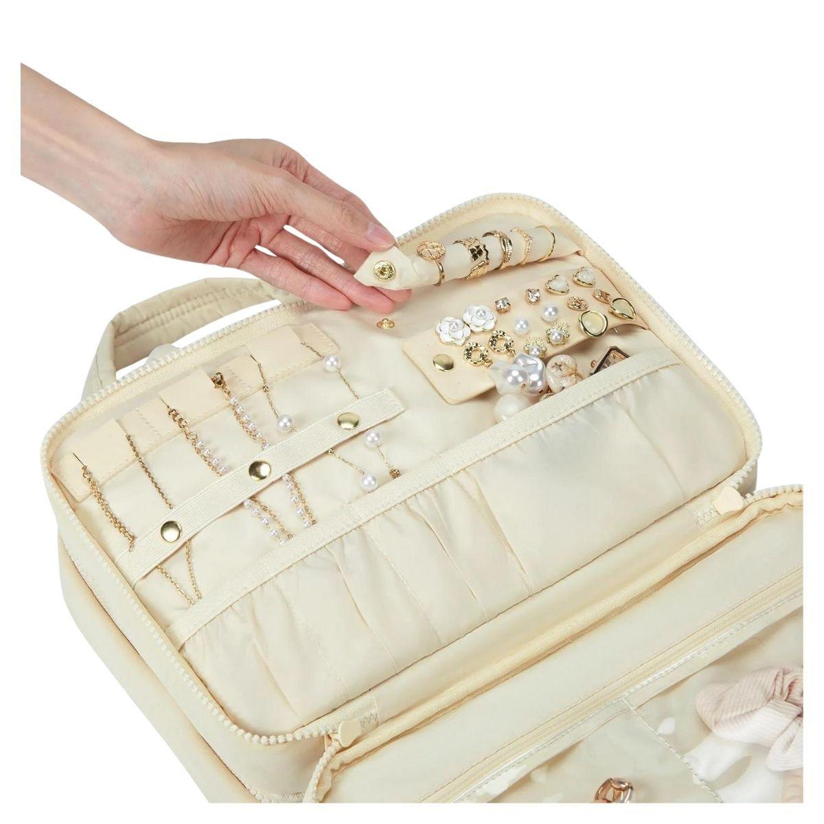 Bagsmart Neceser Multifuncional Spacesaver Puffy Grande - Beige-3