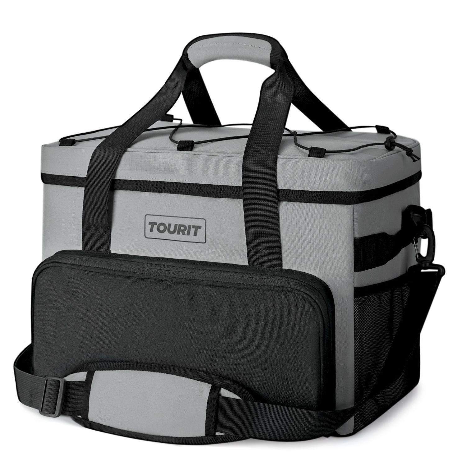 Tourit Cooler Bag Refrigerador Aislado Portátil 46 latas 32L Gris-1