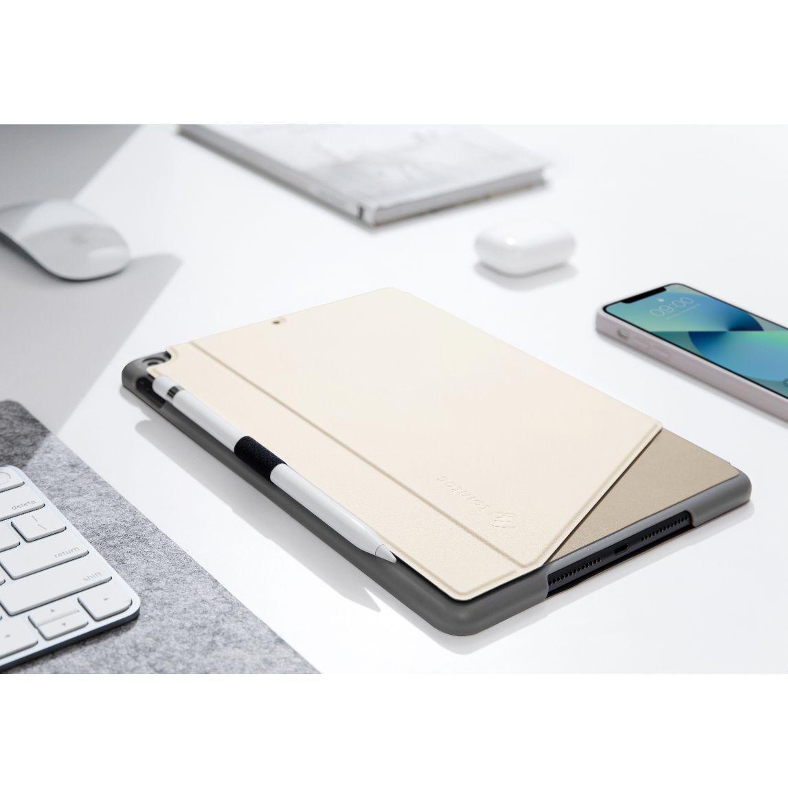Tomtoc Funda Vertical Para iPad de 10,2'' - Blanco-5
