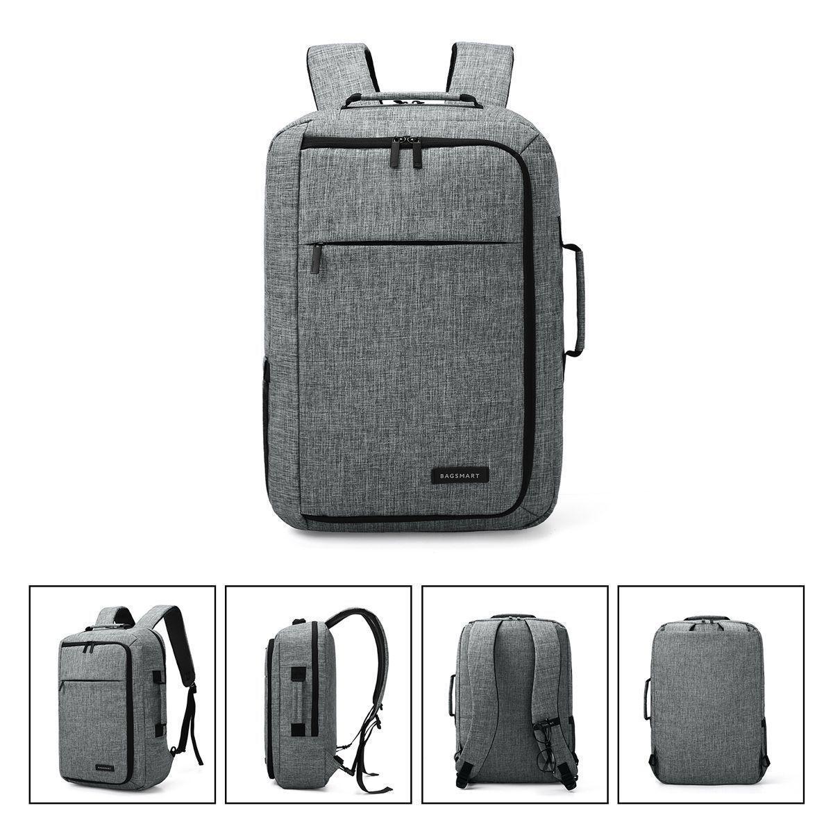 BAGSMART Pomona Mochile Laptop 15,6'' -Gris-2