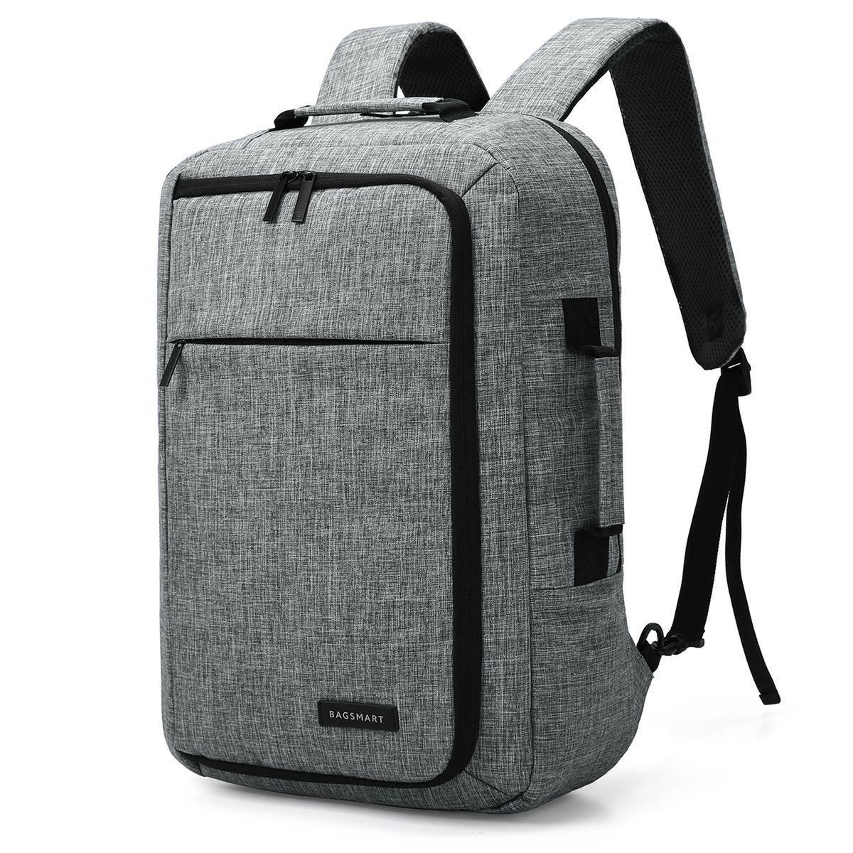BAGSMART Pomona Mochile Laptop 15,6'' -Gris-0