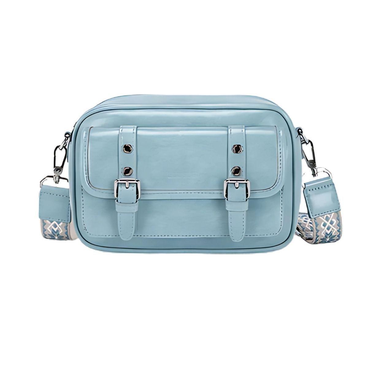 Ecousi Bolso Mensajero Mia con Correa Ancha - Azul-0