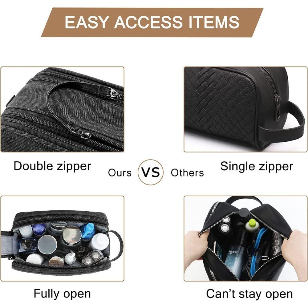 Bagsmart - Neceser de aseo para hombres - Negro-5