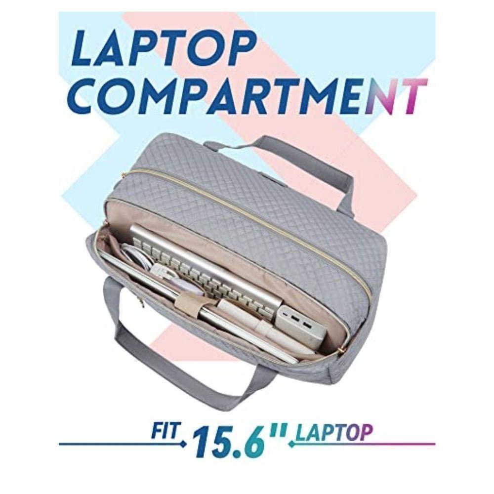 BAGSMART - Bolso de Mano para Viajes con Bolsa para Zapatos - Celeste-3