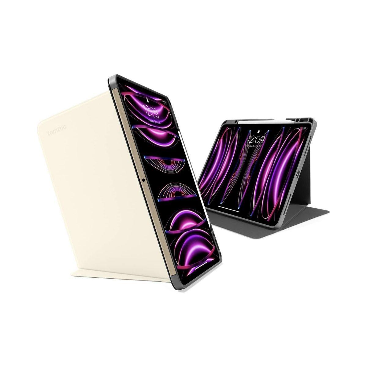 Tomtoc Funda Vertical Ipad Pro 12.9" 5/6ta Blanco-0