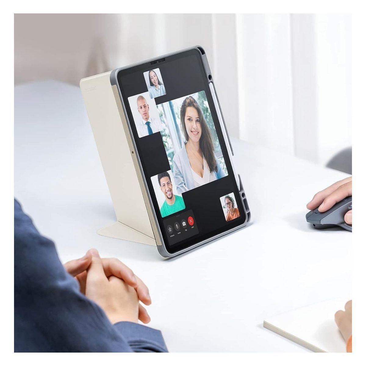 Tomtoc Funda Vertical Ipad Pro 12.9" 5/6ta Blanco-5