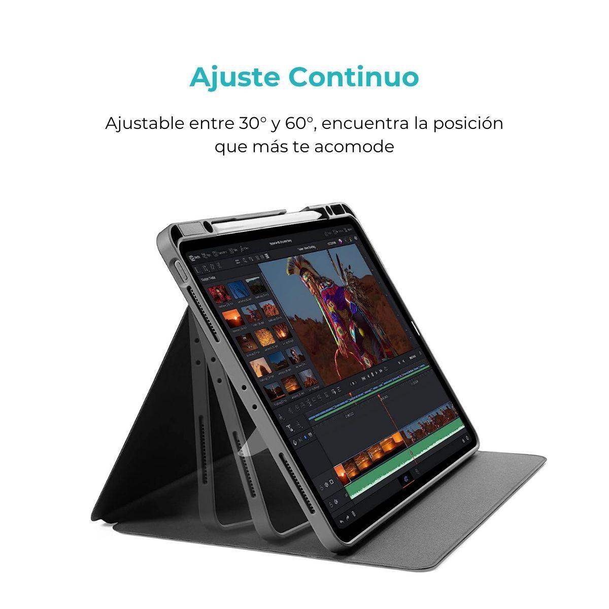 Tomtoc Funda Vertical Ipad Pro 12.9" 5/6ta Blanco-3