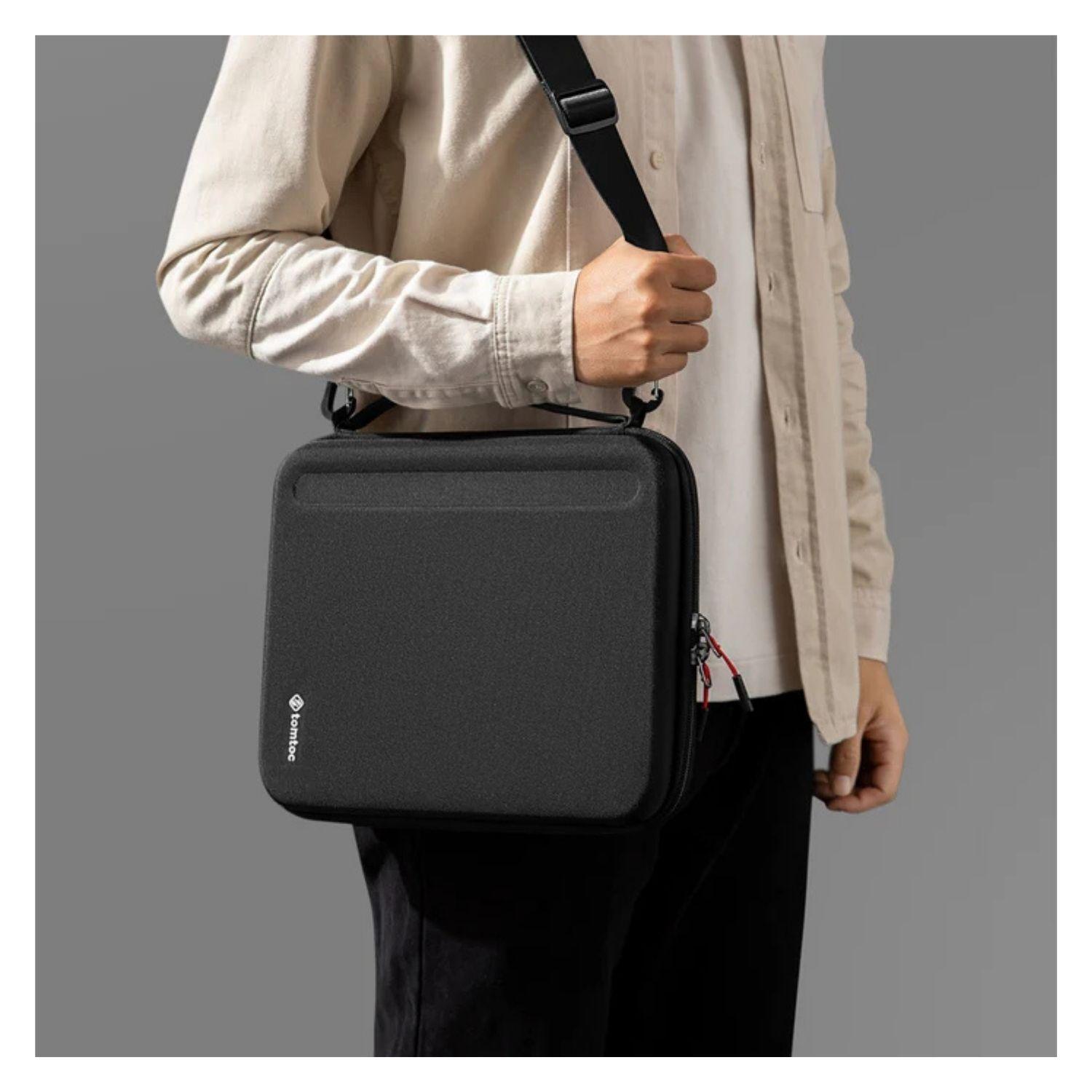 Tomtoc Estuche Portafolio con correa FancyCase-B06 para iPad Pro 12,9" - Negro-2