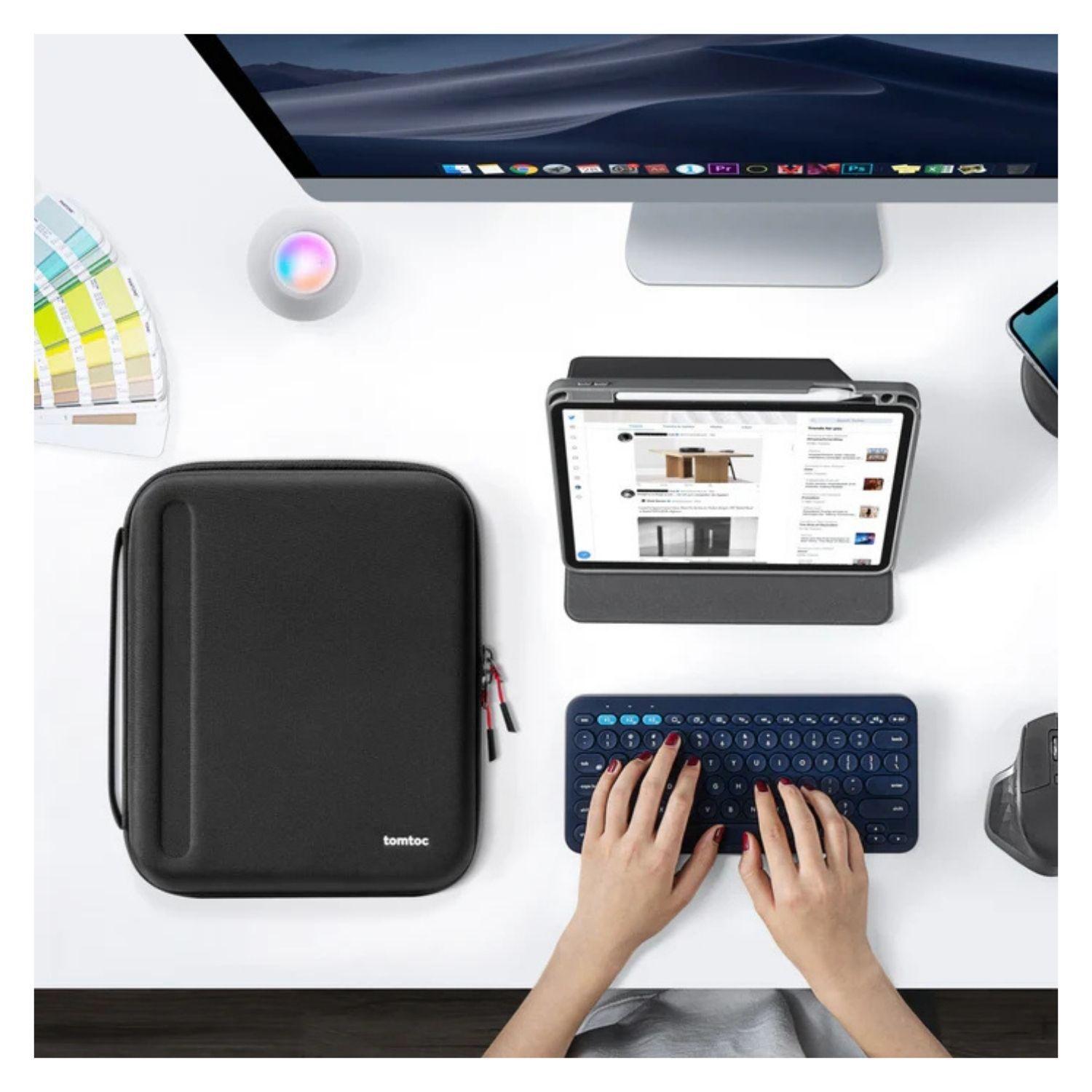 Tomtoc Estuche Portafolio con correa FancyCase-B06 para iPad Pro 12,9" - Negro-6