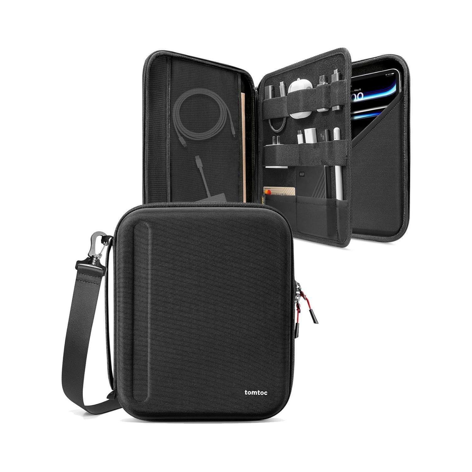 Tomtoc Estuche Portafolio con correa FancyCase-B06 para iPad Pro 12,9" - Negro-1