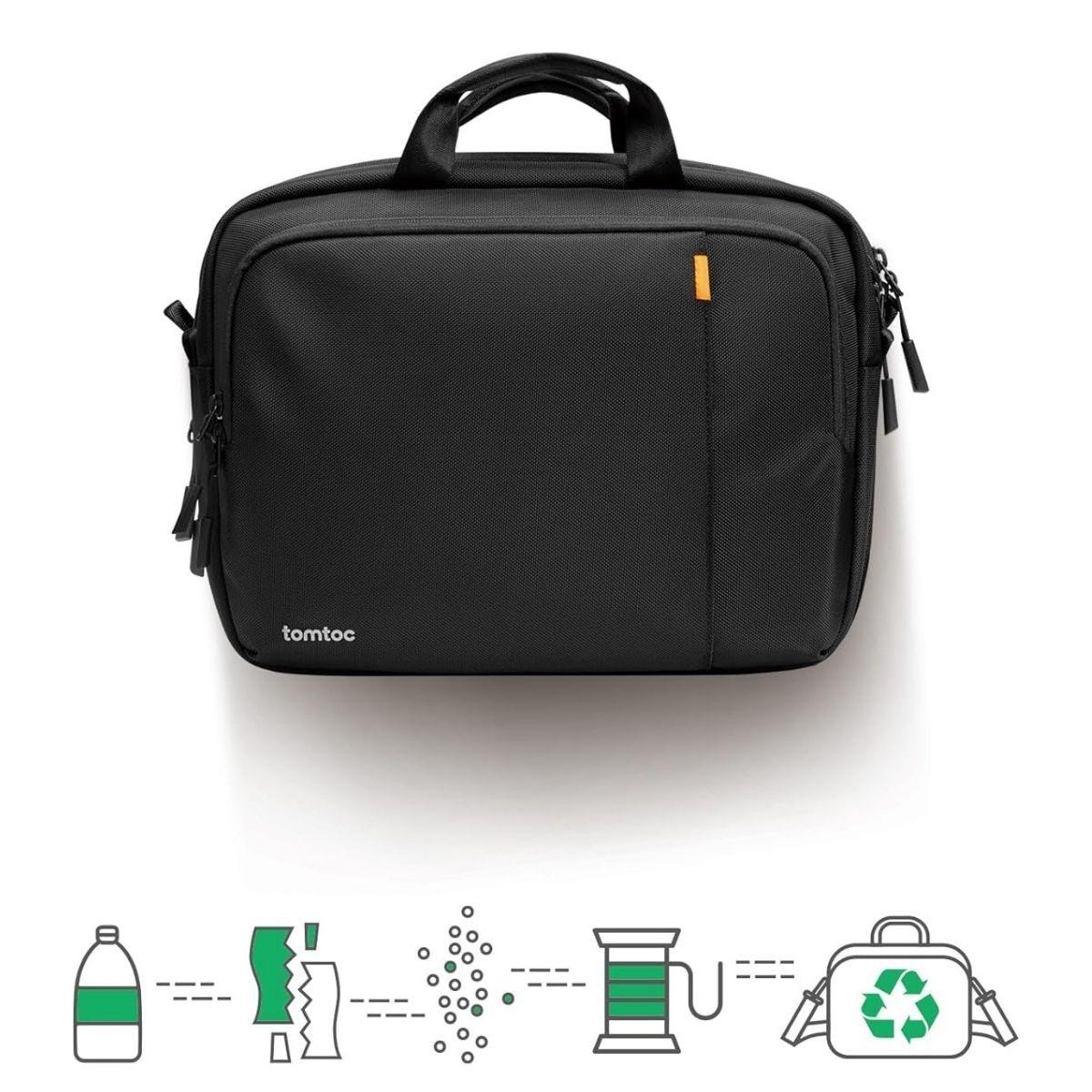 Tomtoc Maletín de Viaje Defender-A31 para Macbook 14" (10L) - Negro-6