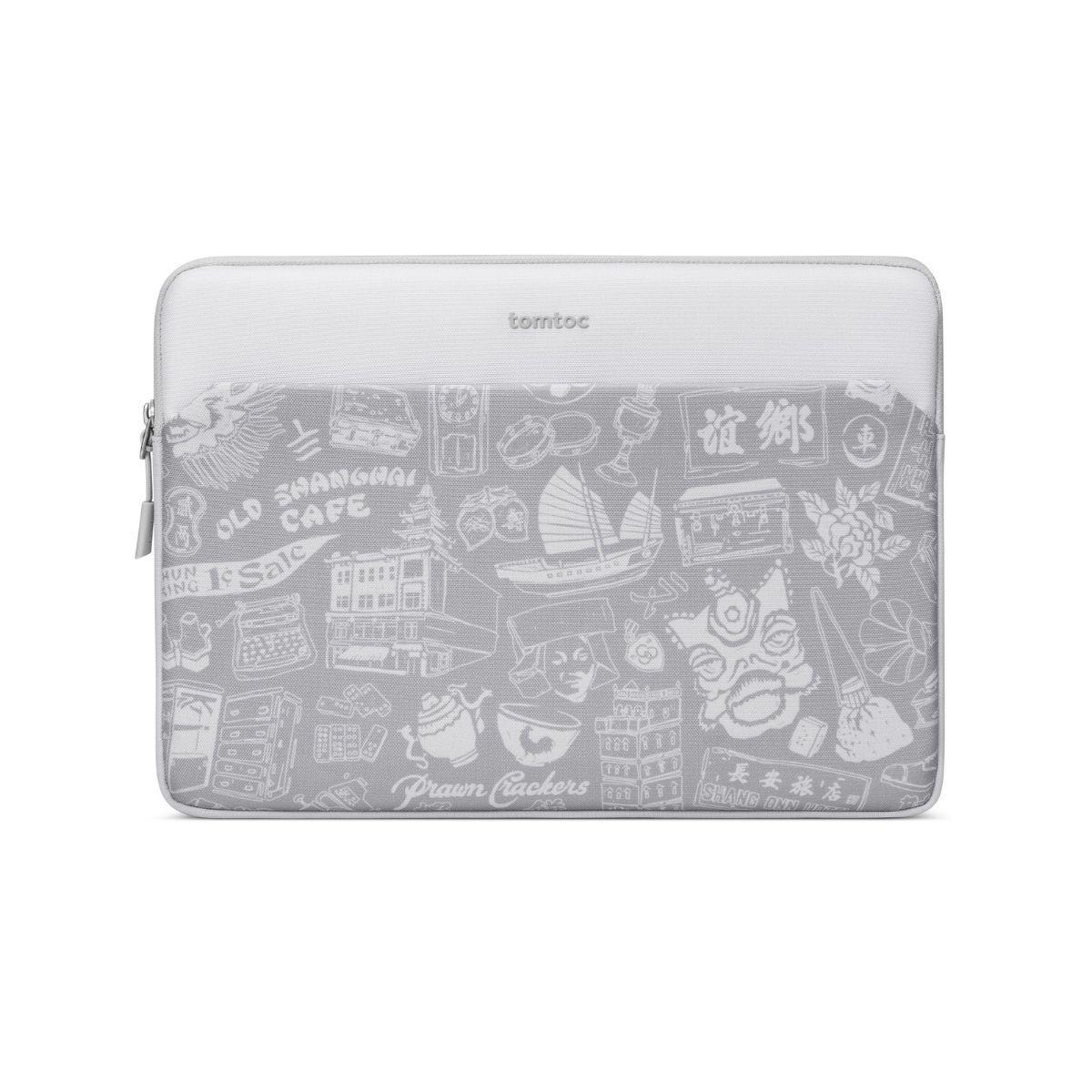 Tomtoc Funda Light-A18 OCHM para Macbook 14" - Gris-0