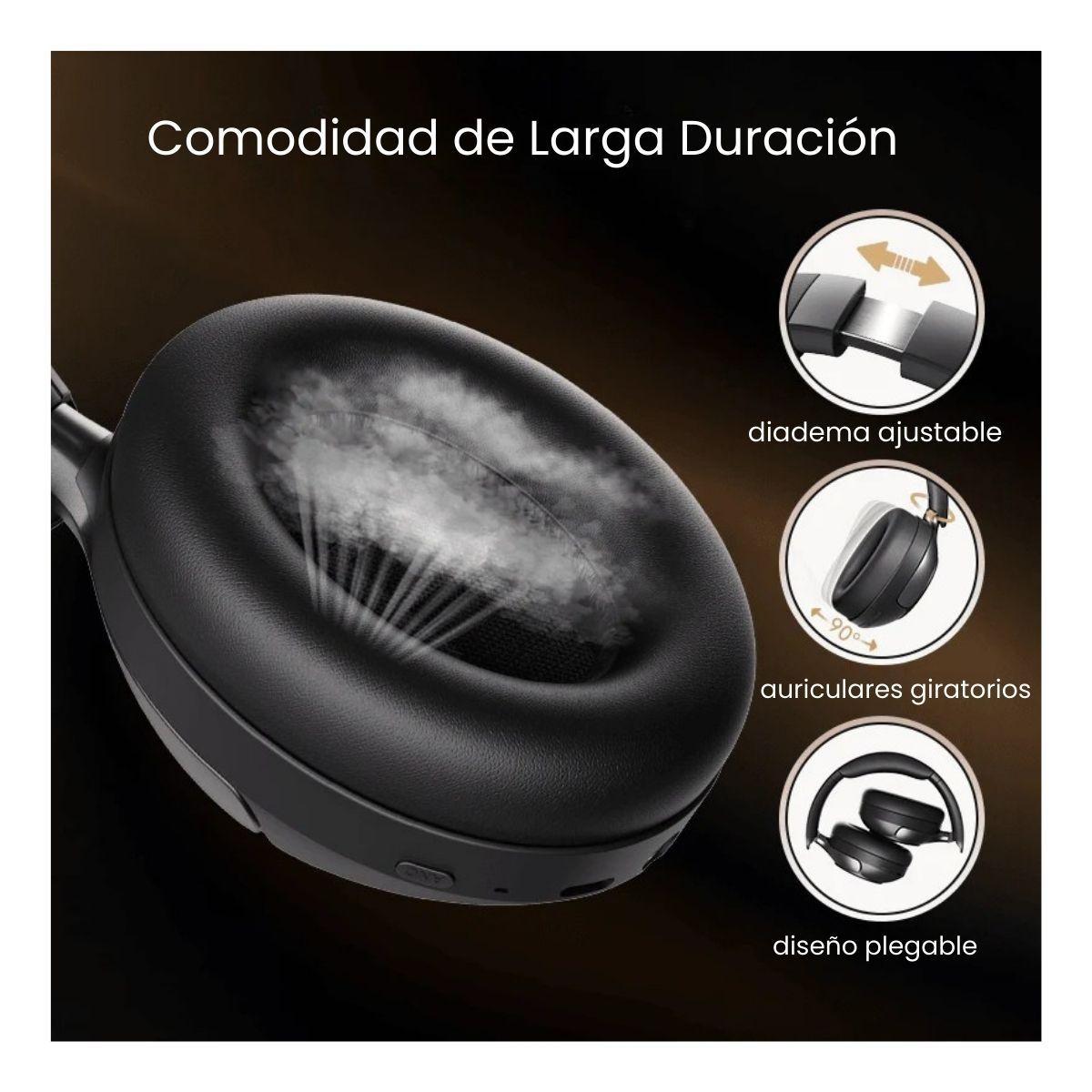 QCY H3 Pro Audifonos Bluetooth Inalámbricos ANC - Negro-2