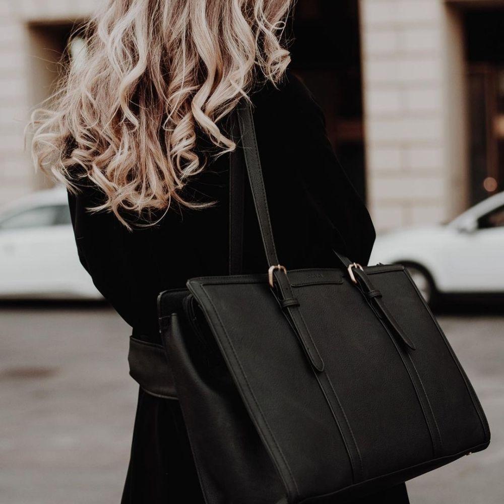 ECOSUSI Bolsa Oficina para notebook 15.6'' Gran Capacidad- Negro-6